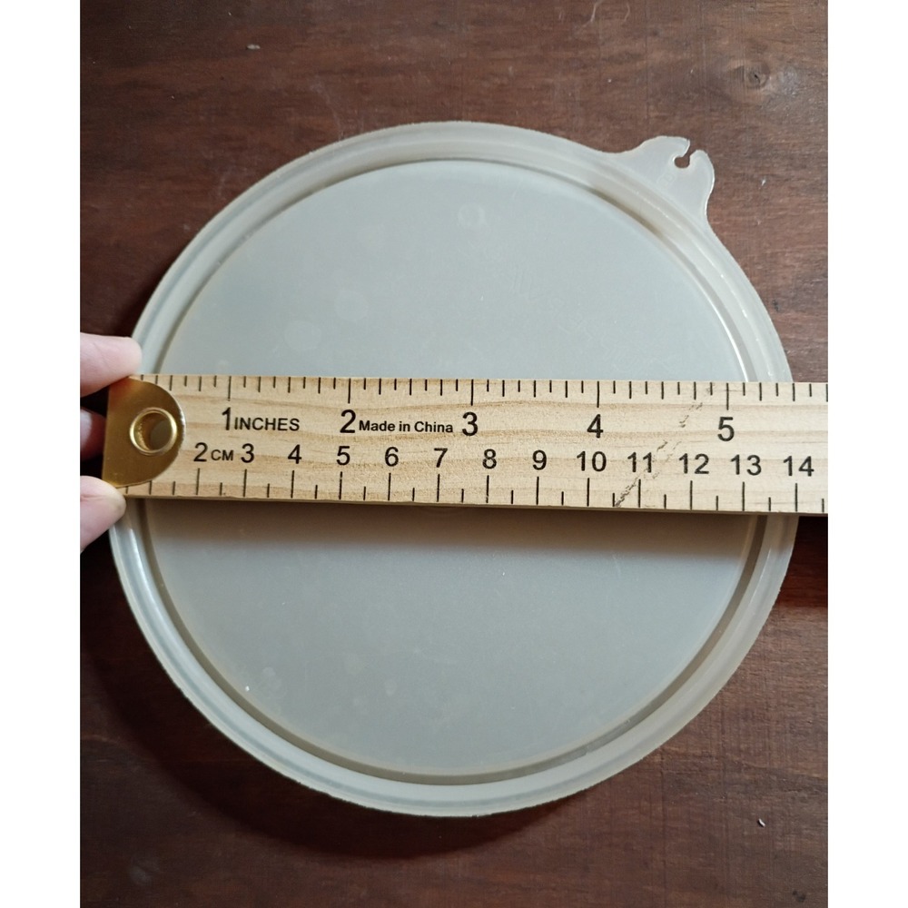 Tupperware Replacement Lid Seal B Sheer White Round 5.25 Inch Plastic 230-49